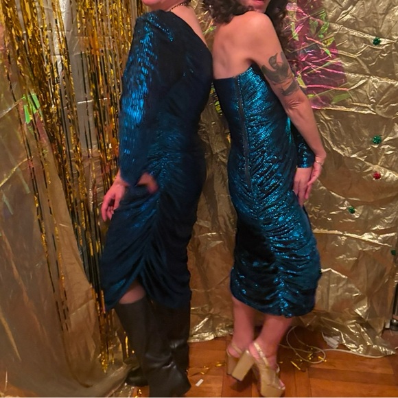 1980s New Leaf by Samir Disco Gown - Picture 3 of 6